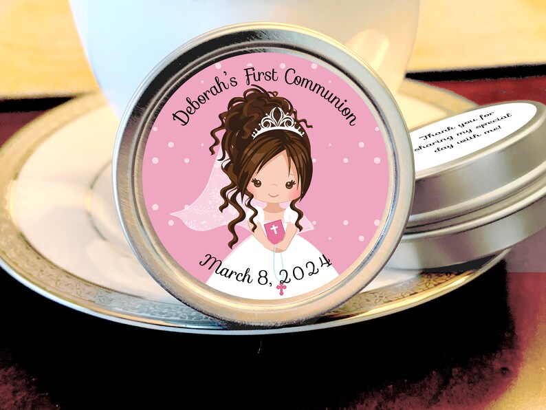 Communion Mint Personalized Communion Mint Tins: Custom Candy Favors - Etsy