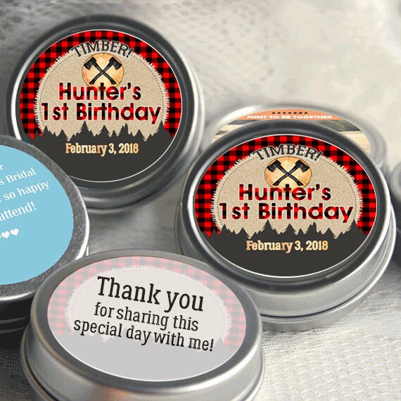 lumberjack baby shower favors