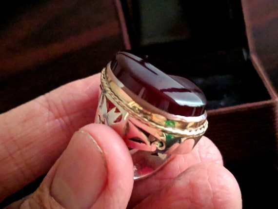 May Birthstone Cabochon Ring – maram jewellery