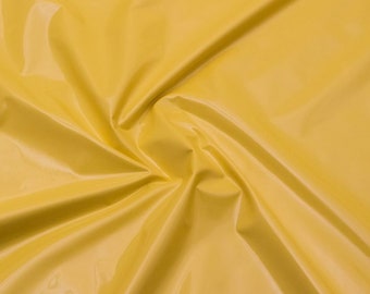 Tissu vinyle jaune
