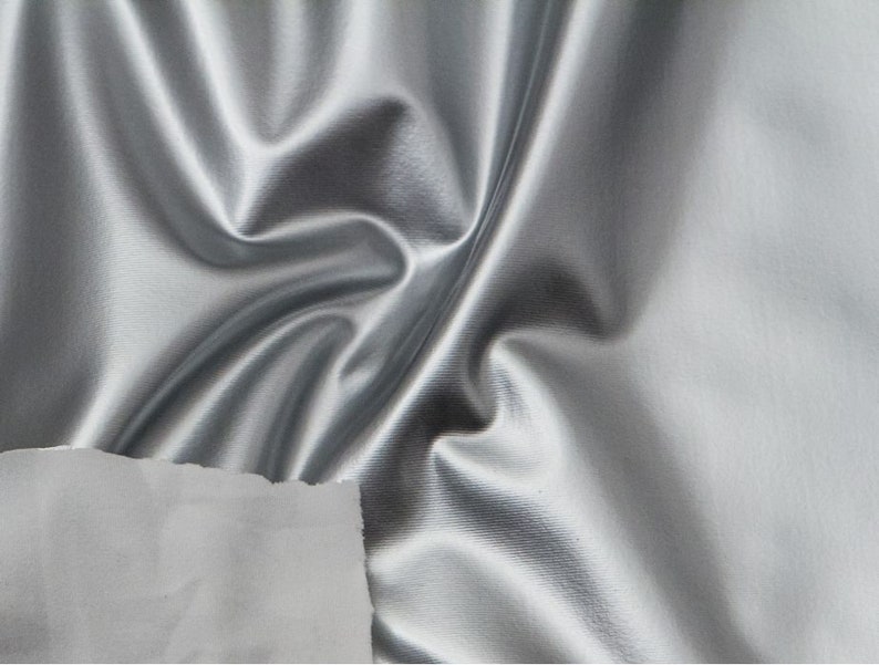 Silver Vinyl Fabric | Etsy