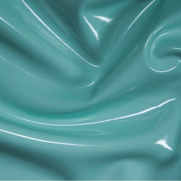 Stretch PVC Fabric: Jade Green