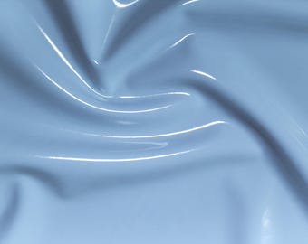 Sky Blue 4-way Stretch Vinyl Fabric