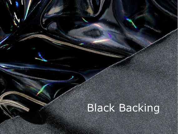 Black Iridescent Fabric Iridescent Shimmer Two Tone Tulle Fabric By