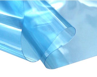 Sky blue transparent vinyl