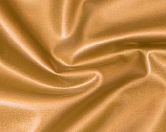 4-way stretch gold faux leather