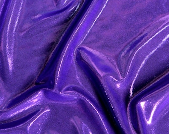 Glitter foil spandex: Purple