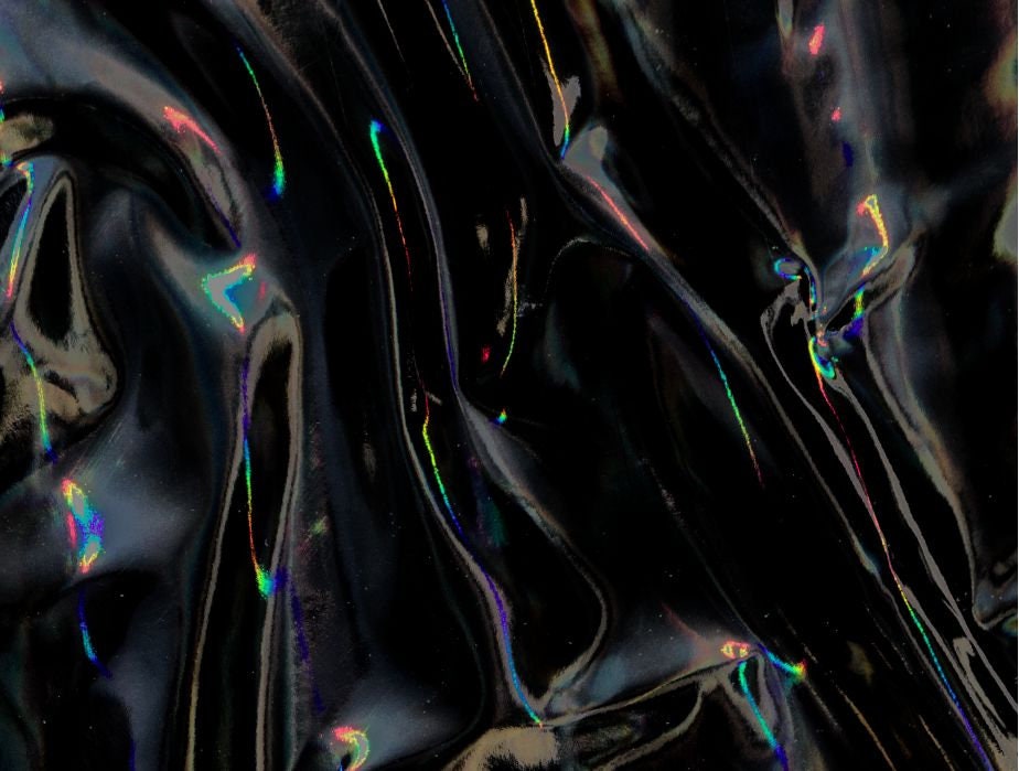 Black Iridescent Fabric