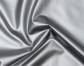 Stretch PVC Fabric: Silver