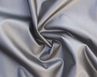 4-way stretch faux leather: gun metal