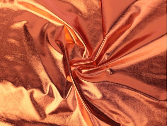 Metallic Foil Spandex: Orange - Etsy