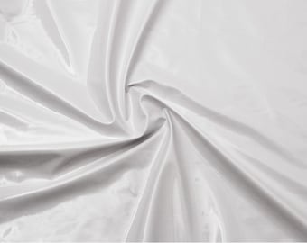 Stretch PVC Fabric: White