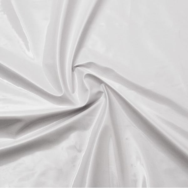 Stretch PVC Fabric: White