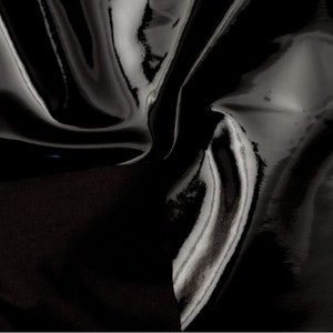 Stretch PVC Fabric: Black