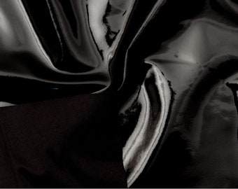 Stretch PVC Fabric: Black