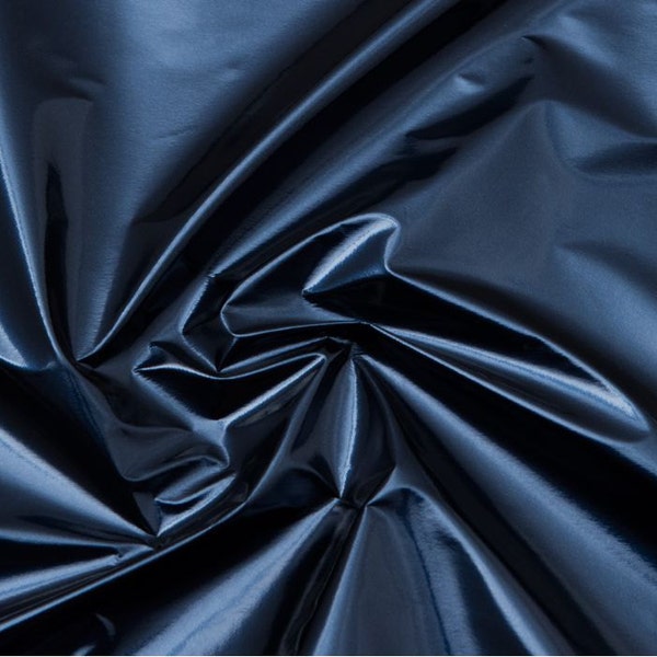 Metallic Blue Vinyl Fabric