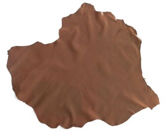Lambskin leather hides: Bourbon Brown