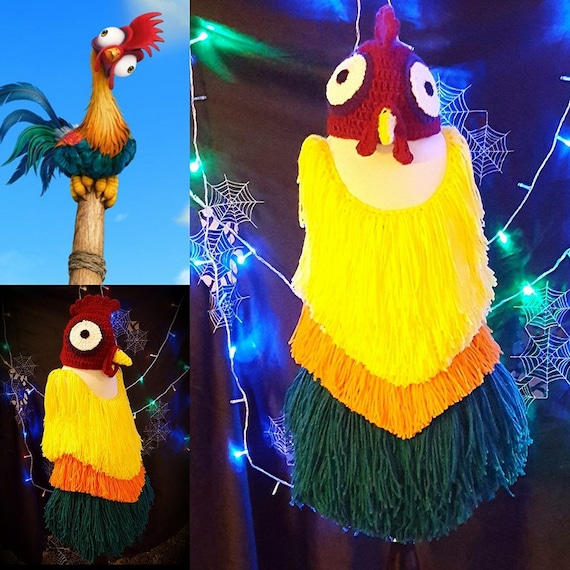 Original Design Handmade Crochet Moana Hei Hei Chicken Etsy