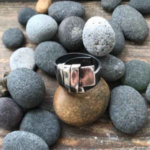 Handmade Sterling Silver Folded Ring, Made in England