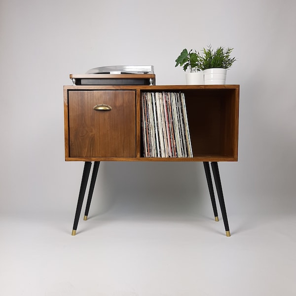 Mid Century Record Cabinet - Etsy