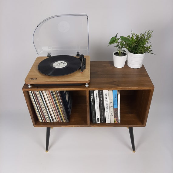 Credenza, Vinyl Storage, Tv Stand, Mid-century, Media Cabinet, Record  Player Stand, Media Console, Midcentury Modern, Walnut, Sideboard 