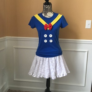 Don the Duck Sailor Inspired Running Complete Outfit / skirt / Costume Halloween