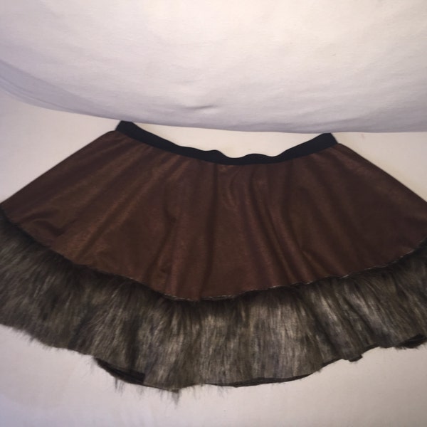 Chewy Wook Inspired Running skirt/costume Brown Skirt Only