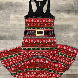 Disney inspired Holiday/Christmas/Santa running outfit