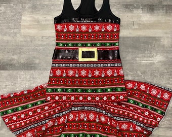 Disney inspired Holiday/Christmas/Santa running outfit
