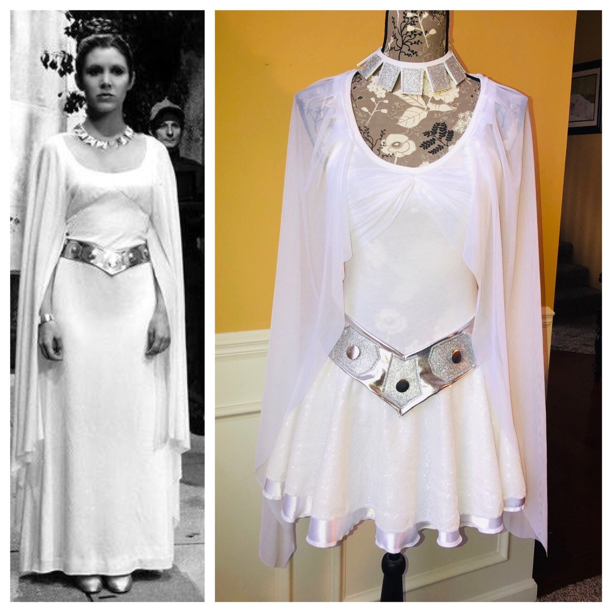 Leia Princess Ceremony White Sequin Inspired Running Costume - Etsy