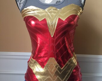 DC WONDER woman super human powers lady Superhero Running costume tank only