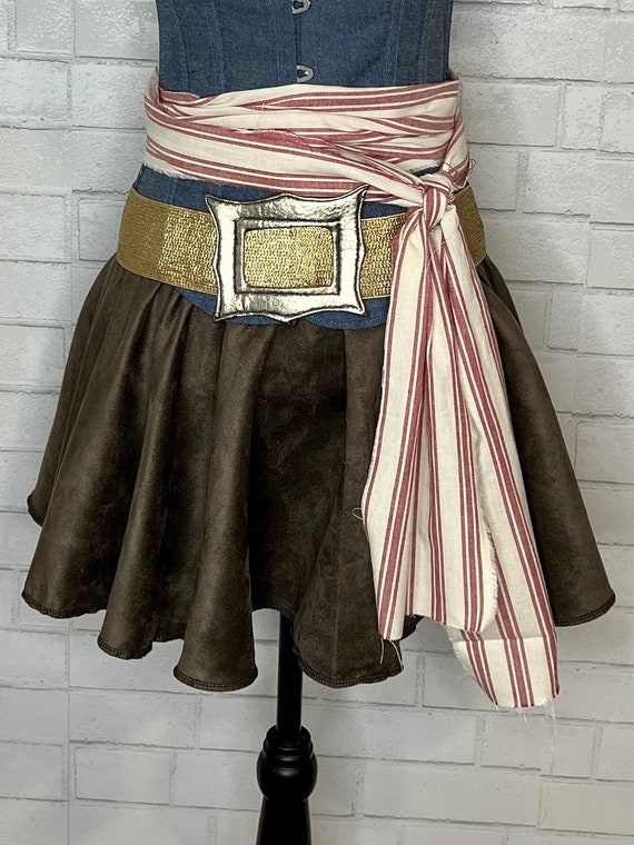 Captain Jack Pirate Skirt/Belt/Sash