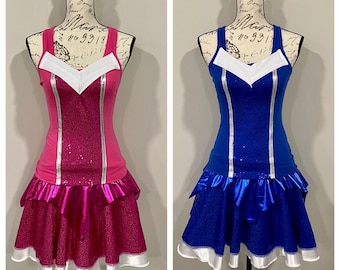Bling Beauty sleeping pink Inspired Running Complete Outfit / skirt / Costume Halloween