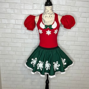 Mini Lady Mouse Holiday Winter inspired running skirt costume tank/skirt