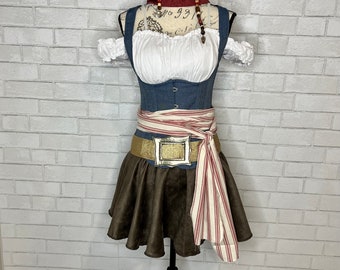 Captain Jack Pirate inspired Ladies Costume