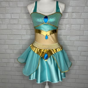 Bling Jasmine dress Inspired Running Complete Outfit / skirt / Costume Halloween