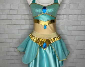 Bling Jasmine dress Inspired Complete Outfit / skirt / Costume Halloween