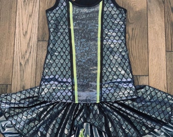 Maleficent Dragon Villain inspired running circle skirt/costume
