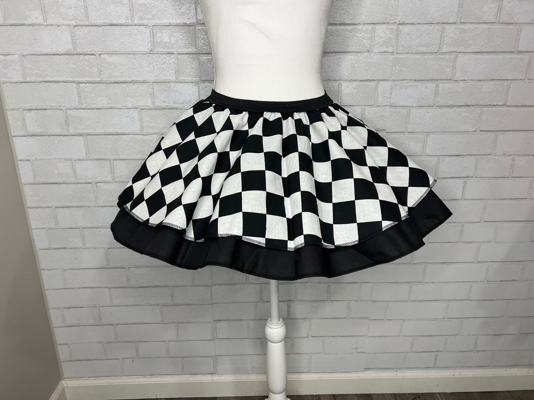 Car Race Tropical Print Skirt