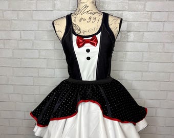 Mary Poppins Penguin Inspired Running Complete Outfit / skirt / Costume Halloween