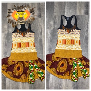 King Lion Inspired Running Costume skirt/Costume/Outfit