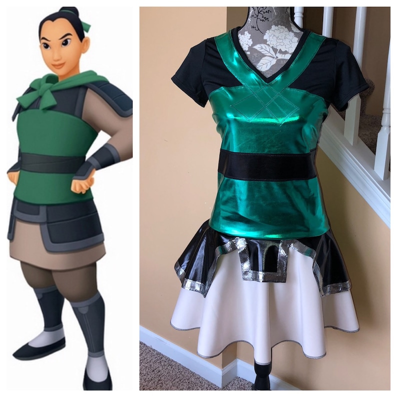 Mulan Warrior Inspired Running Performance Fabric Costume Etsy