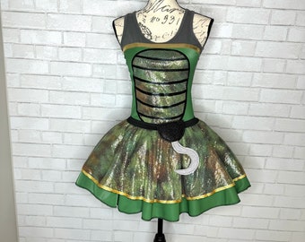 CROC Inspired Running costume outfit skirt/tank top halloween