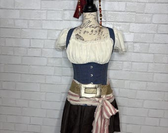 Captain Jack Pirate inspired Ladies Costume