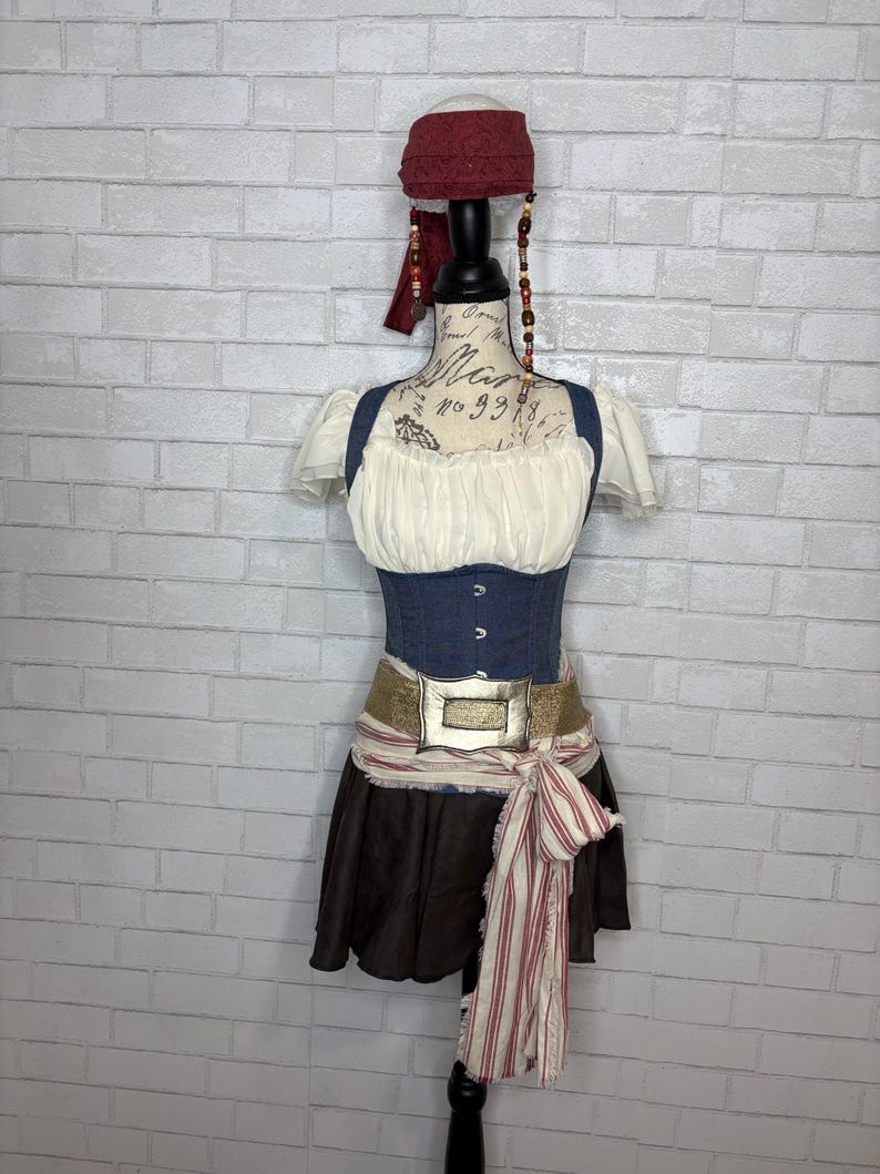 Captain Jack Pirate inspired Ladies Costume image 1