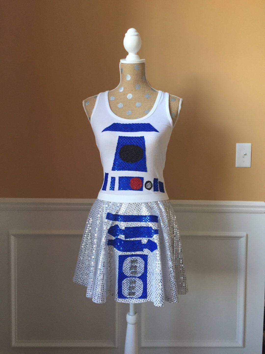 Droid Inspired Running Costume Outfit Skirt/tank Top - Etsy