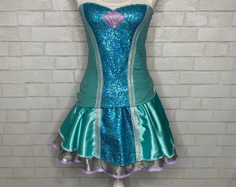 Bling Mermaid Inspired Running Costume skirt/tank top