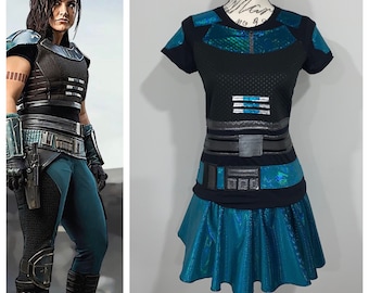 Mandalorian Cara Dune Inspired Running/Athletic Performance top/skirt