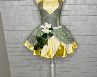 Bling Tiana Princess Frog inspired Running/ Cosplay/ Costume/ Halloween