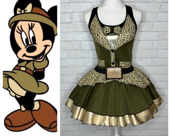 Mini Lady Mouse Safari Jungle Aminal kingdom inspired running costume
